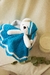 Muñeco de Apego Osito Dormilón Turquesa con Vestido