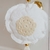Borla Blanca con Flor Natural - comprar online