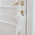 Borla flor africana blanca y lila - comprar online