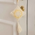 Borla flor africana beige y amarillo - comprar online