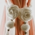 Sujeta cortinas flor crochet blanca x 2 - comprar online