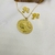 Conjunto Barbie Banhado a ouro 18k infantil Aurora Semijoias - comprar online