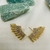 Brinco Ear CUF Cristal Banhado a ouro 18k contemporaneo Aurora Semijoias na internet