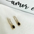 Brinco riviera cristal gota preto banhada a ouro 18k - comprar online