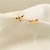 Brinco pomba banhado a ouro 18k
