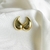 Brinco gota vazado pequeno banhado a ouro 18k - comprar online