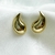 Brinco gota grande banhado a ouro 18k