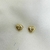 Brinco Coração em Zirconia Banhado a ouro 18k Classico Aurora Semijoias - comprar online