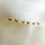 Brinco Trio Borboletas banhada a ouro 18k