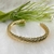 Bracelete Ondulado Banhado a ouro 18k Moderno Aurora Semijoias - comprar online