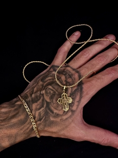 CORDÃO BANHADO A OURO 18k