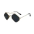 Óculos de Sol Thais Preto e Dourado Geométrico | Gala Glasses na internet