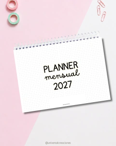 Planner Mensual Docente 2027 - Universal Creaciones