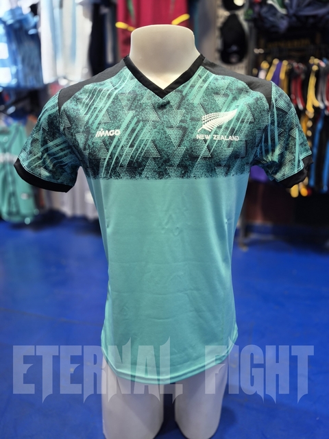 CAMISETA RUGBY ALL BLACKS AQUA IMAGO ADULTOS - comprar online