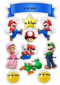Toppers Mario Bros en internet