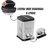 LIXEIRA INOX QUAD 6L LINHA JASPE - comprar online