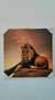 QUADRO DECORATIVO 60X60CM TELA CANVAS LEÃO C/MOLDURA DE MADEIRA MDF - comprar online