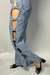 Calça Jeans Decotada na internet