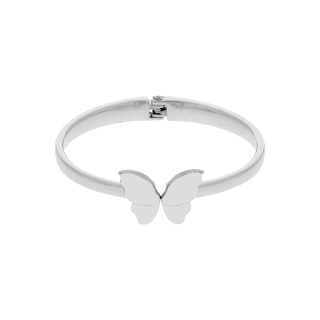 Bracelete Borboleta Prateado