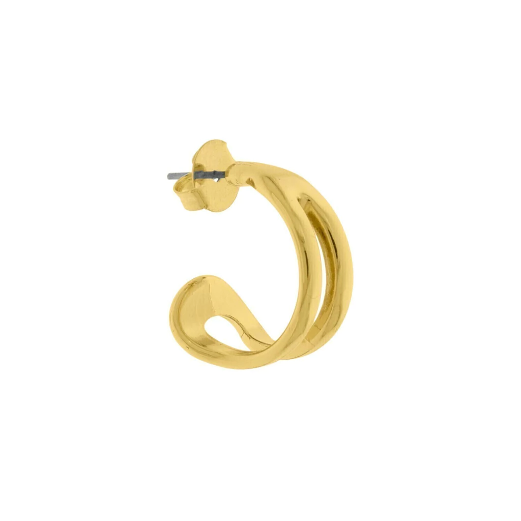 Brinco Orgânico Dourado