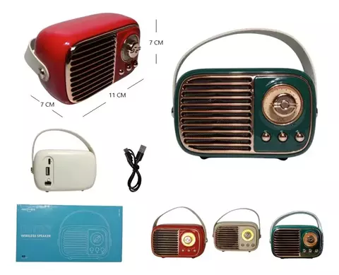 RADIO FM RETRO CON BLUETOOTH GREATNICE GTS-1959
