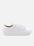 Zapatillas Aris Cuero Reptil Blanco