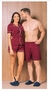 REF. 1449 - PIJAMA FEMININO BORDO - comprar online