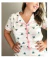 REF. 1355 - PIJAMA FEMININO BOTÃO CORAÇÃO VERDE