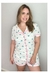 REF. 1355 - PIJAMA FEMININO BOTÃO CORAÇÃO VERDE - comprar online