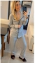 REF. 1377 - PIJAMA ALFAIATARIA MESCLA C/ CALÇA