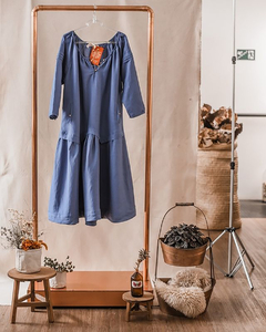 Vestido Comfy Corpo Baixo Saia Franzida - Greta Caue