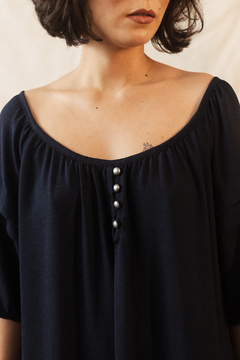 Vestido Comfy Corpo Baixo Saia Franzida - loja online