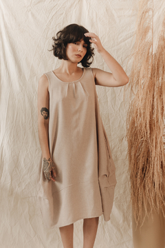 Vestido Regata Pentágono em Linho