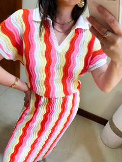 Vestido tricot Colors na internet