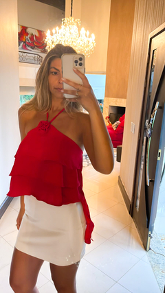 Bata babados Fiorella - comprar online