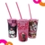 4537 - VASO PLASTICO PERSONAJES SURT. C/TAPA Y SORBETE 350ML - comprar online