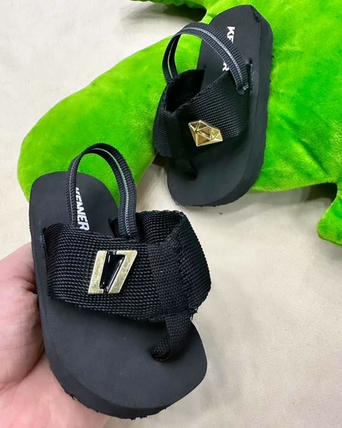 SANDÁLIA KENNER RAKKA L7 - Preto Baby
