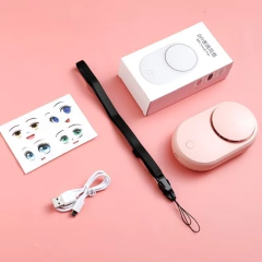 Mini Ventilador Portátil para Cílios Rosa na internet