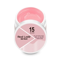 Gel Ultra Hard Para Alongamento Real Love 15ml- 15 Nude