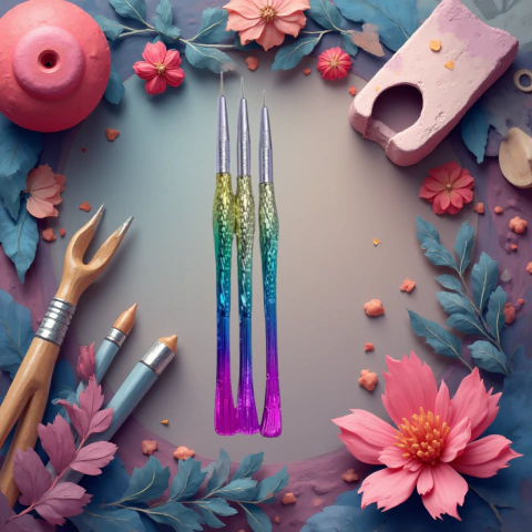 Kit 3 Pincel Sereia Filete Para Decoração De Unhas - comprar online