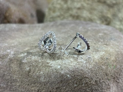 Aros corazón invertido brillo. - comprar online