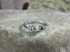 Anillo doble esfera