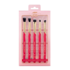 Kit de Pincéis para Olhos Eudora Niina Secrets Essenciais (5 Produtos)