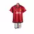 Kit Infantil Manchester United I 23/24 - Adidas - Vermelho