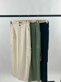 PANTALON LINO CARGO