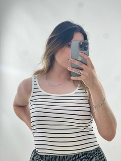 BLUSA RAYAS TIRANTES - comprar en línea