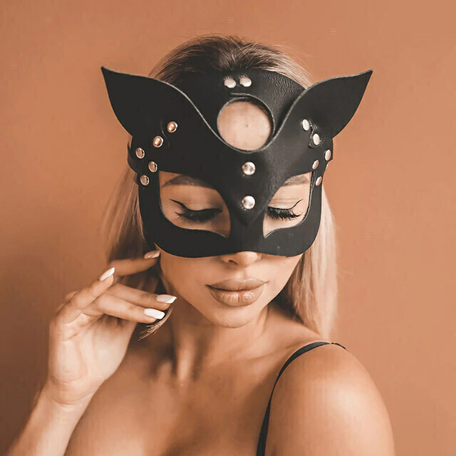 Mascara Gatita Antifaz Gatubela En Cuero