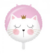 GLOBO METALIZADO REDONDO GATITA PRINCESA
