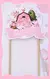 CAKE TOPPER GRANJA ACUARELA ROSA