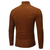 Moda masculina casual fino ajuste básico gola alta gola gola alta pulôver masc